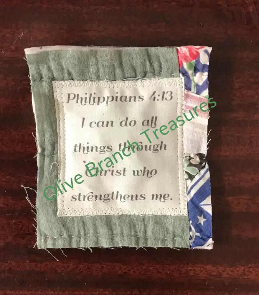 Wholesale * Mini Scripture Quilts Philippians 4:13 Prayer Quilt