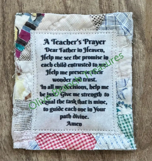 Wholesale * Mini Teacher Prayer Quilt Scripture