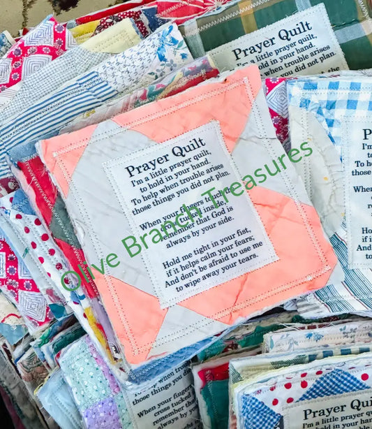 Wholesale * Prayer Quilts Add quantity of 50 or more! Pocket Prayer Quilt Square