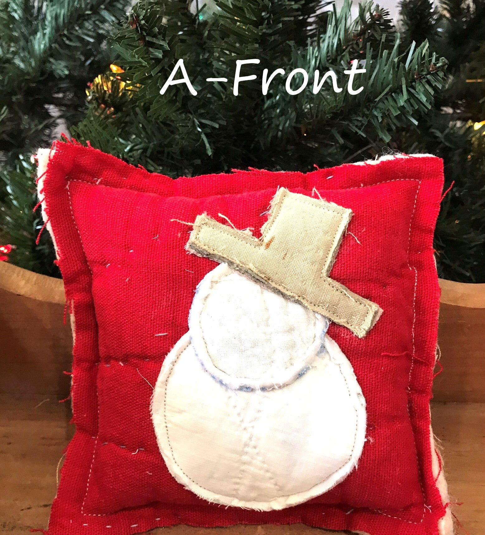 Christmas best sale snowman pillows