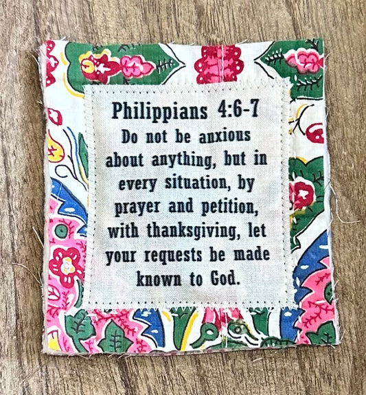 Mini Scripture Quilts * Philippians 4:6-7