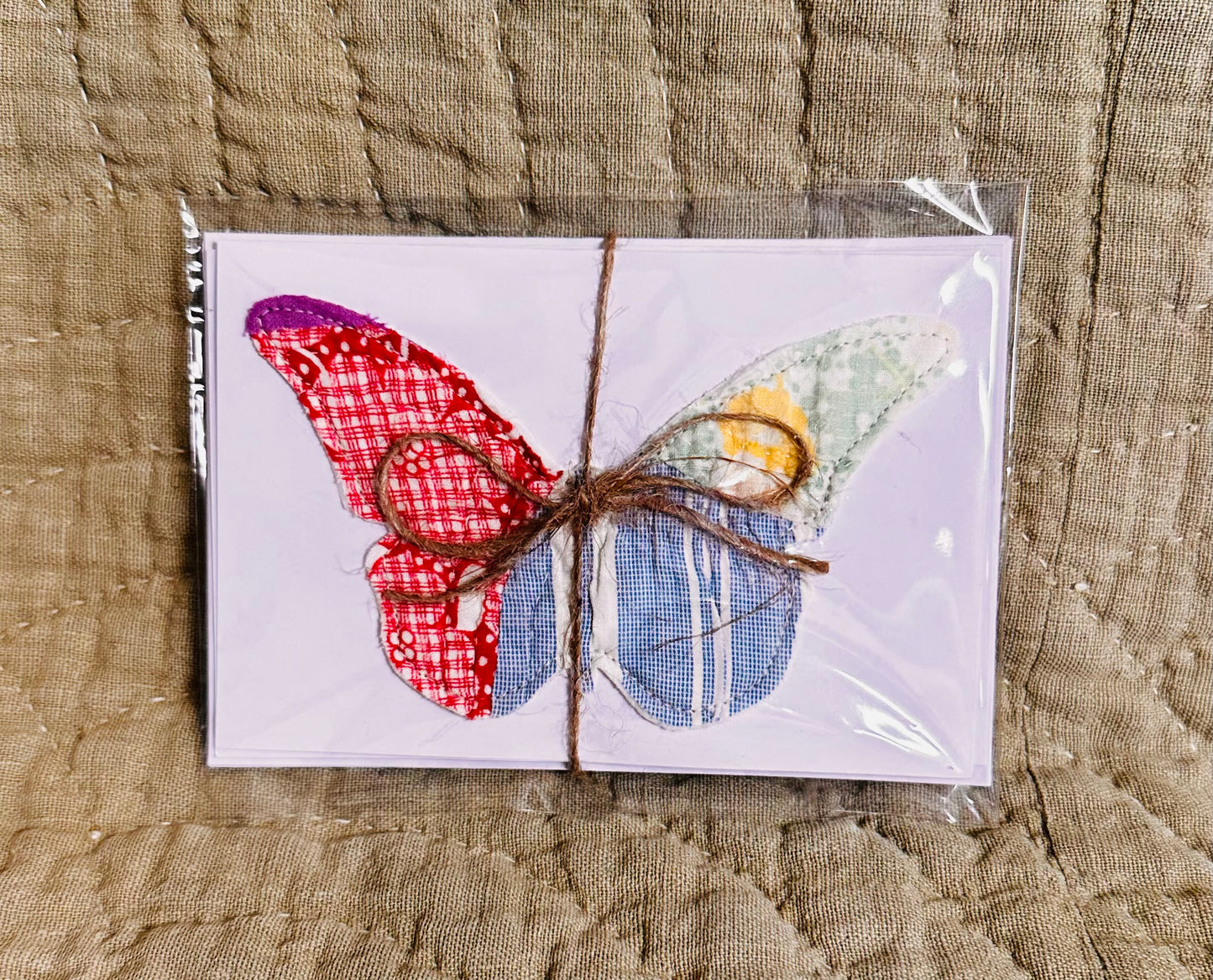 Frameable Quilted Note Cards * Set of 3 Butterflies