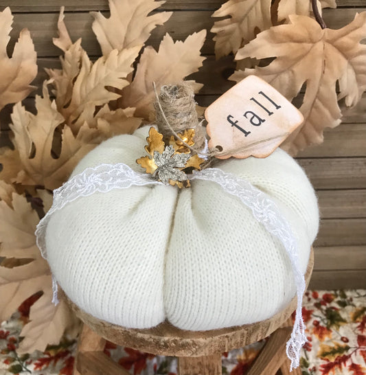White Sweater Pumpkin*Fall