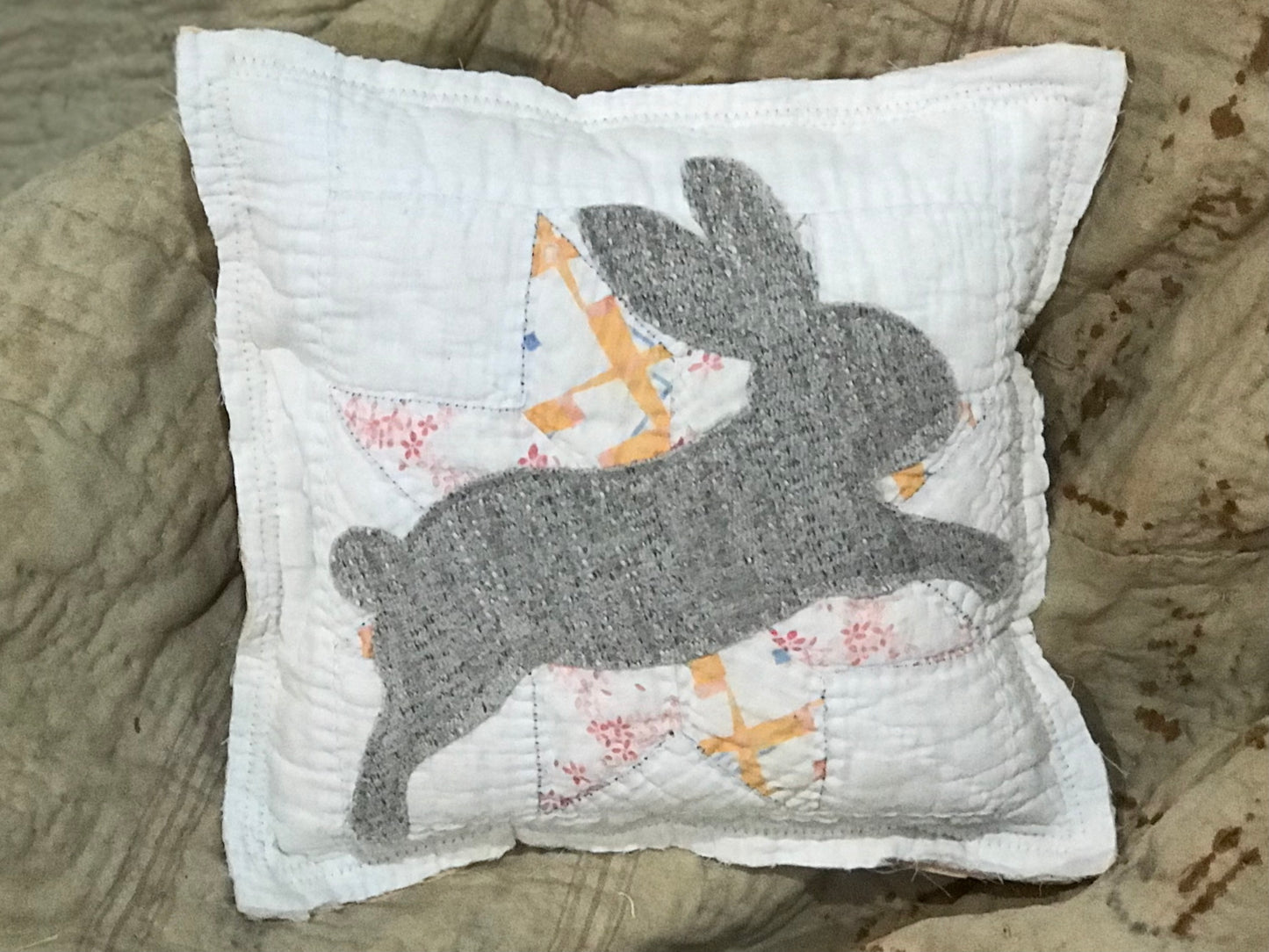 Pillow * Leaping Bunny 1
