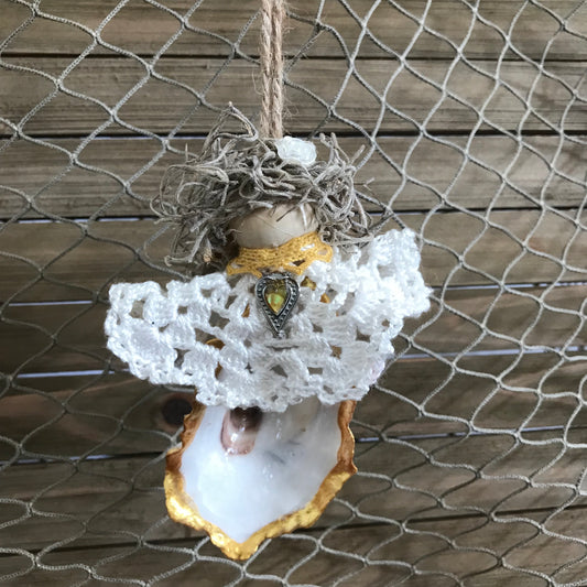 Oyster Shell Angel * Hope