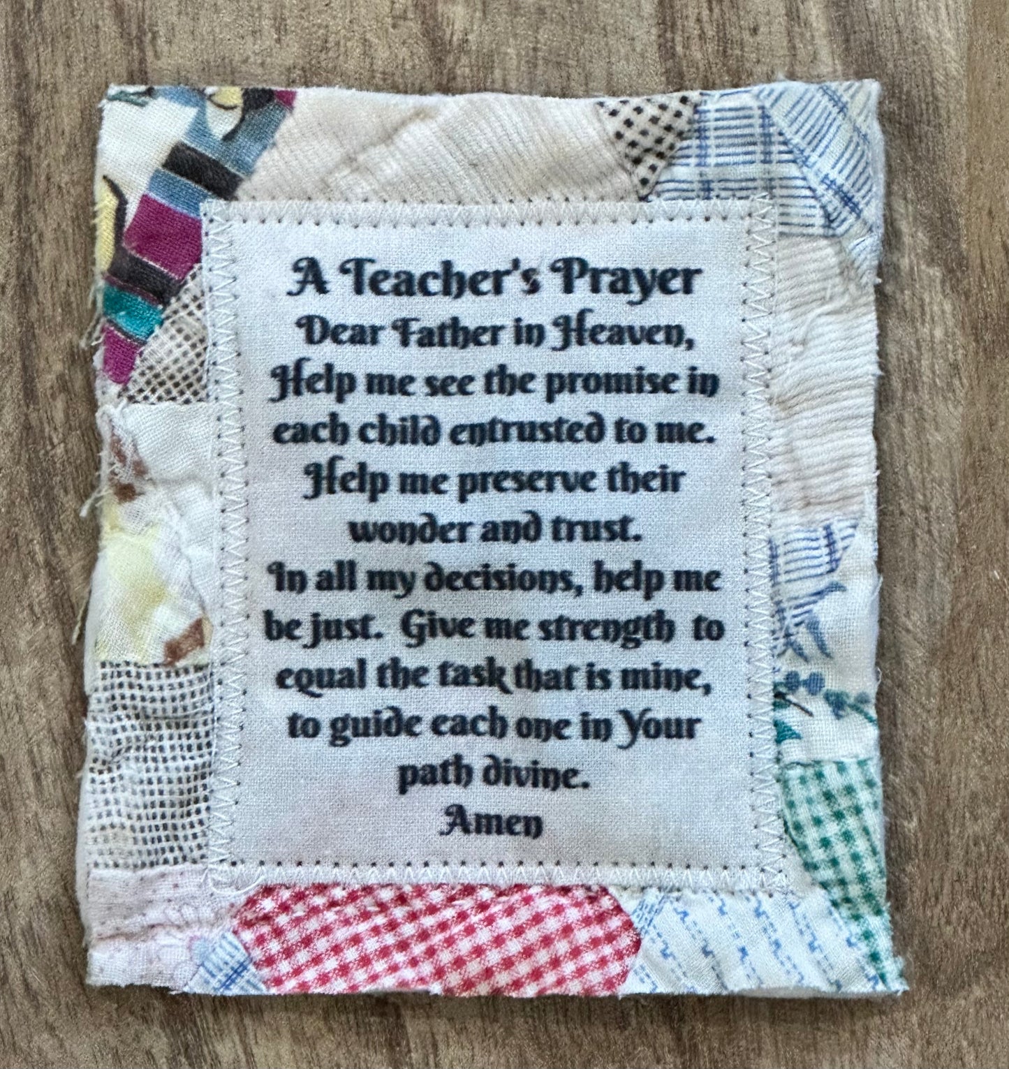Mini Teacher Prayer Quilts