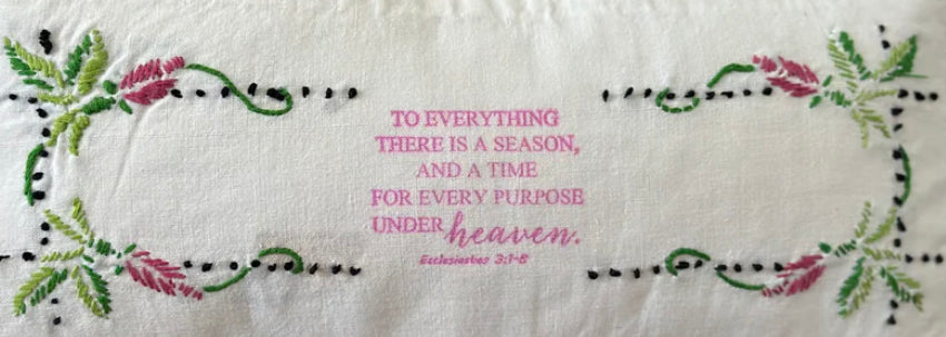 Ecclesiastes 3:1-8 Pillow